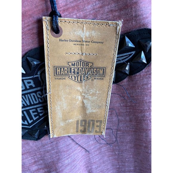 HARLEY DAVIDSON Women Short Sleeve Shirt - Small - Studded - NEW - Original Tags - Picture 5 of 7